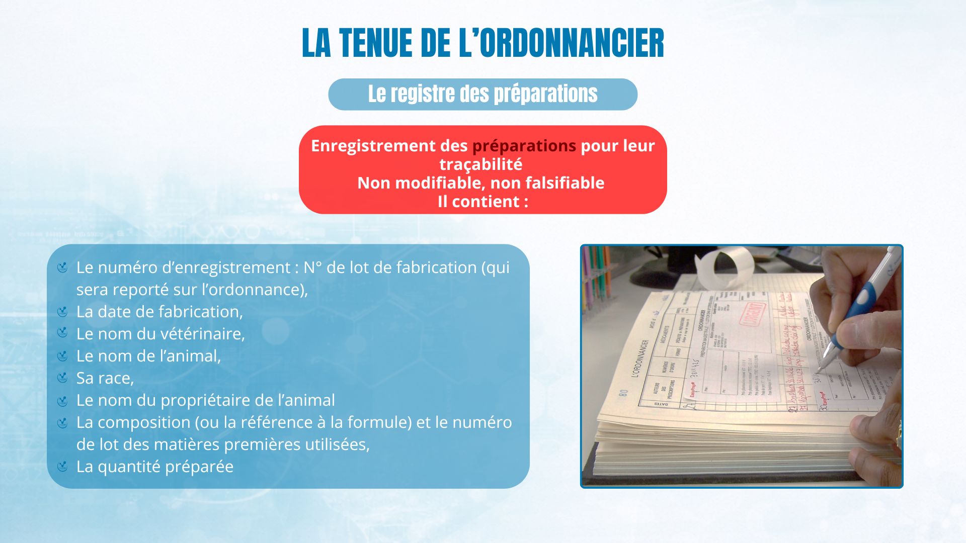 Les différents registres