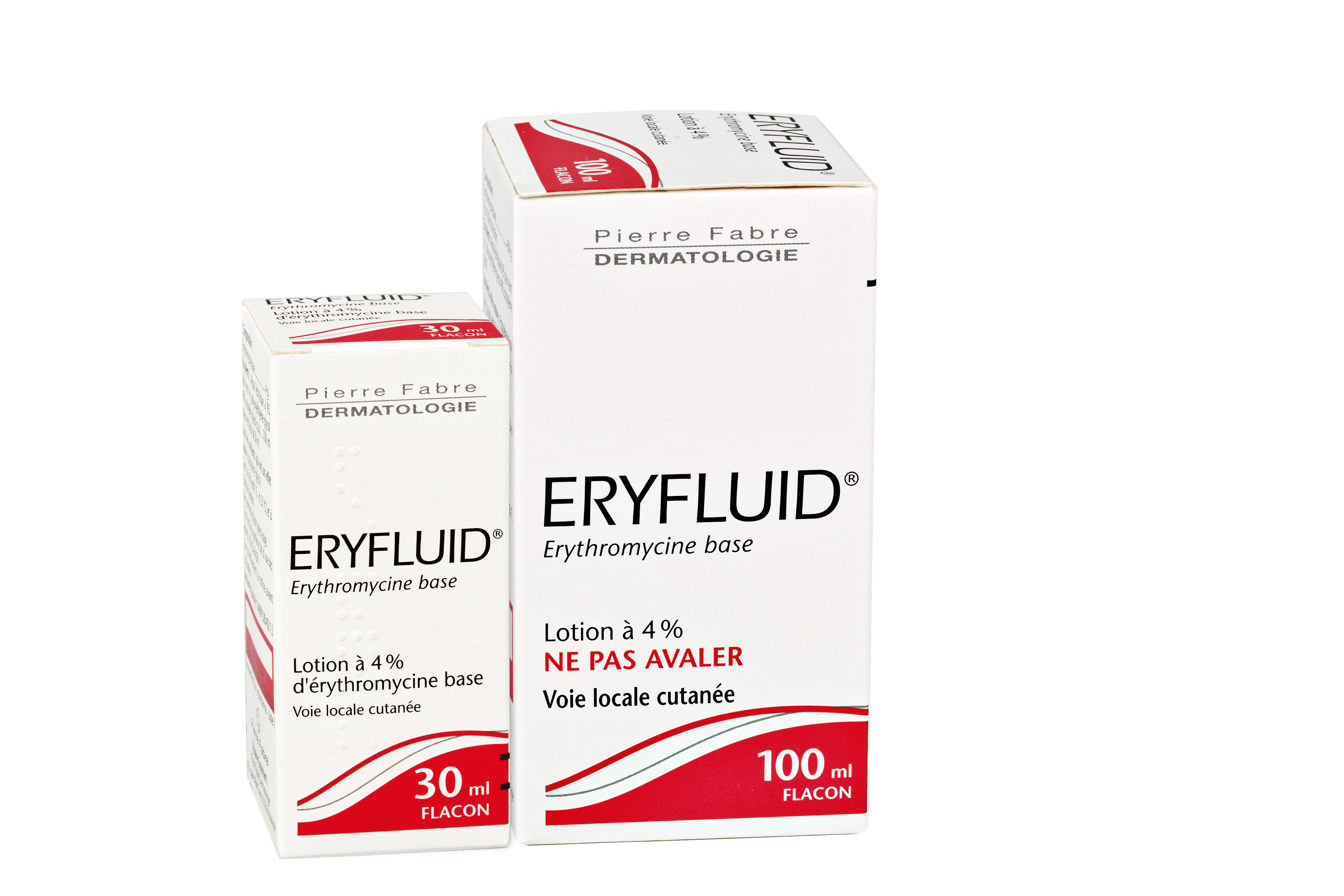 ERYFLUID® Erythromycine Solution pour application cutanée 4 %, flacon 100 ml/ 30ml